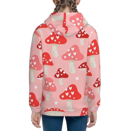 Cute Mushroom1 Kids Pullover Hoodies Boys Sweatshirts Girls Athletic Clothes with Pocket4