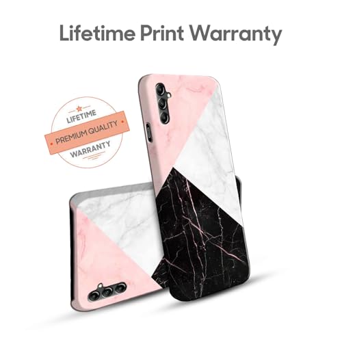 Image of COLORflow Back Cover Compatible with Samsung Galaxy A14 5G / 4G | Beautiful Black White Pink Marble | Designer Printed Hard CASE Bumper Back Cover Compatible with Samsung Galaxy A14 5G / 4G