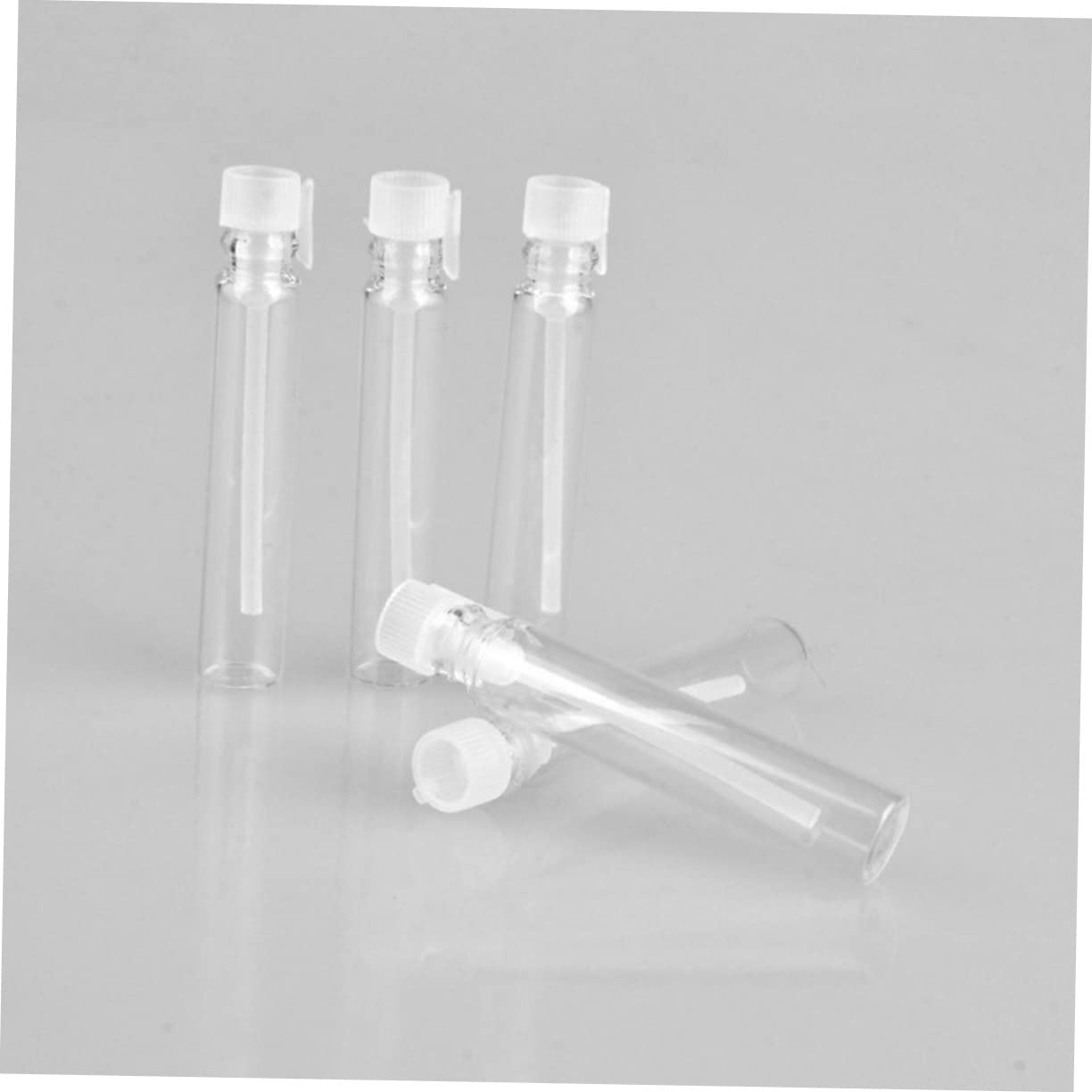 BESTYASH 5 Set Boccette Vuote Vetro Per Profumi E Essenziali Riutilizzabili Trasportabili E Antiscivolo Contenitori Viaggio Per Liquidi Cosmetici 100 Pezzi*5