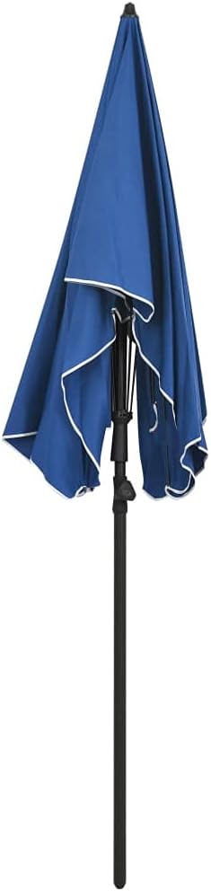 vidaXL Garden Parasol Height Adjustable Outdoor Patio Sunshade Shelter Steel