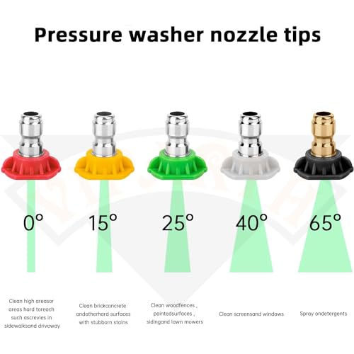 Image of metal Premium Pressure Washer Water Spray Gun With Quick Connector And Nozzle set Pressure Washer