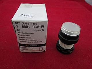 Square D 9001 D3V1W Pilot Light Bezel White New