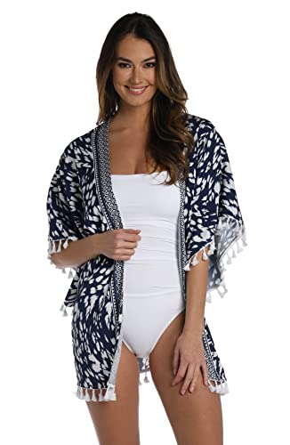 Vêtement couvrant de maillot de bain La Blanca kimono léger anti-brise de plage