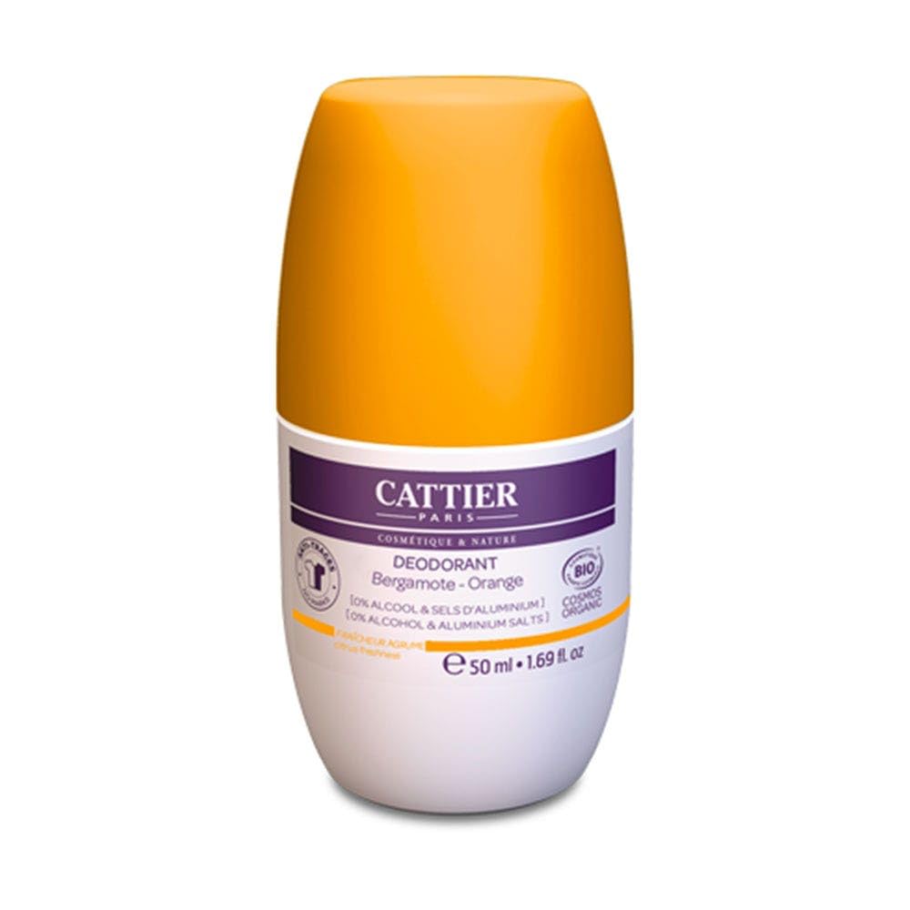 Cattier Organic Roll-On Deodorant Bergamot Orange 50ml