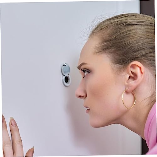 Mirilla ajustable para puerta de aleación sólida de zinc y latón con ángulo de visión de 220°, anti-pliegue y anti-rotación para seguridad en el hogar miniatura 6