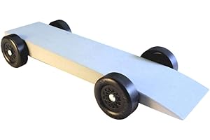Pinewood Derby Complete Car Kit with PRO Graphite - Pre-Weighted, Pre-Drilled and...