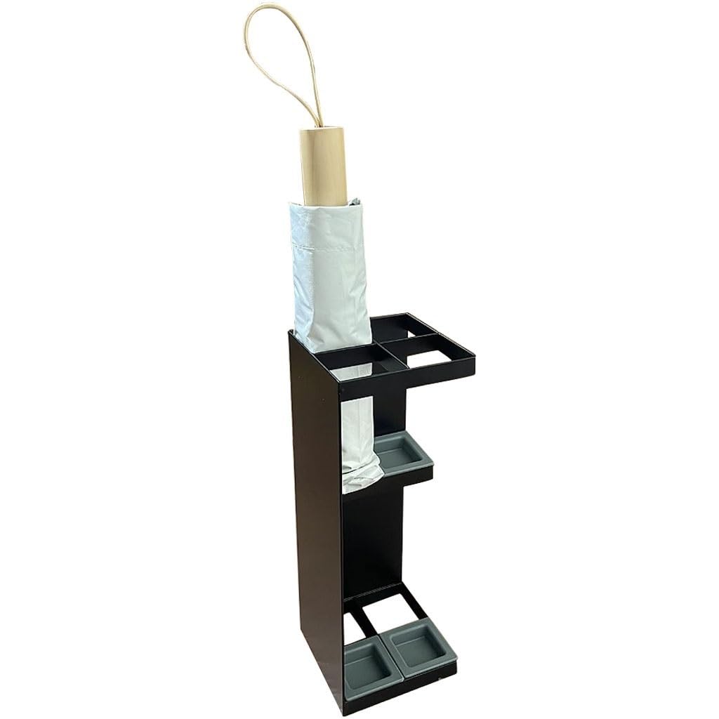 SBJKLYRN umbrella stand, Freestanding Umbrella Storage Box, Umbrella Bucket with Removable Drain Tray, for Porch, Entrance