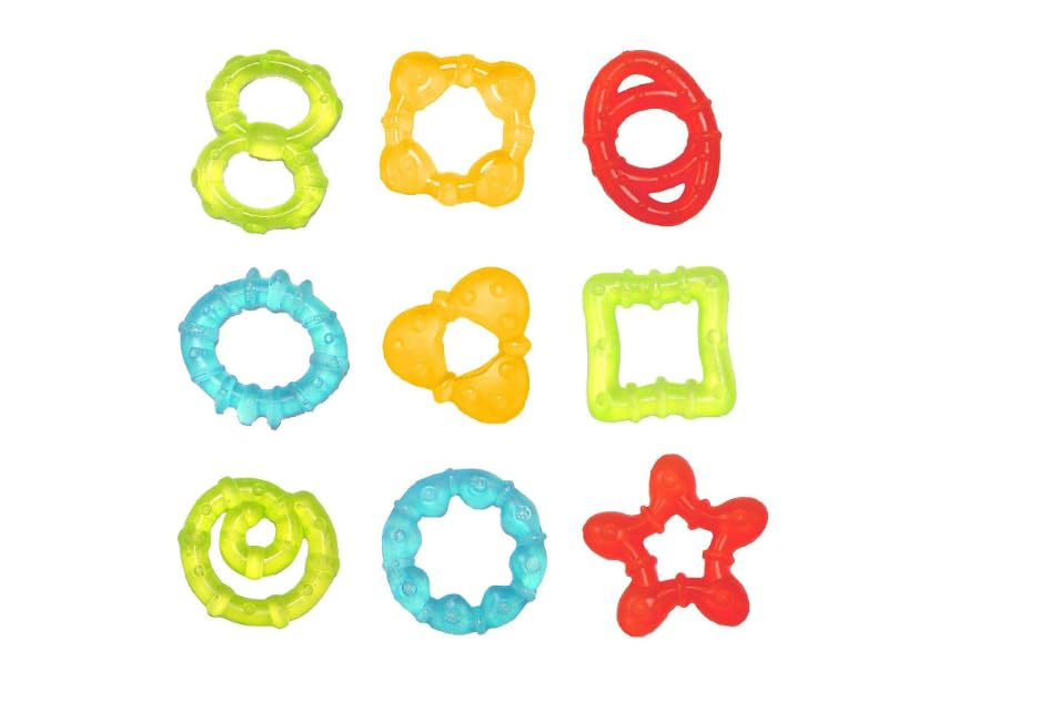 Image of Bright Starts Chill & Teethe Water-Filled BPA-Free Baby Teething Toy, Ages 3 Months+, (Pack of 2)