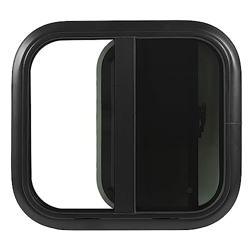 Ventana de aluminio redondeada con vidrio templado de seguridad para autocaravanas 4