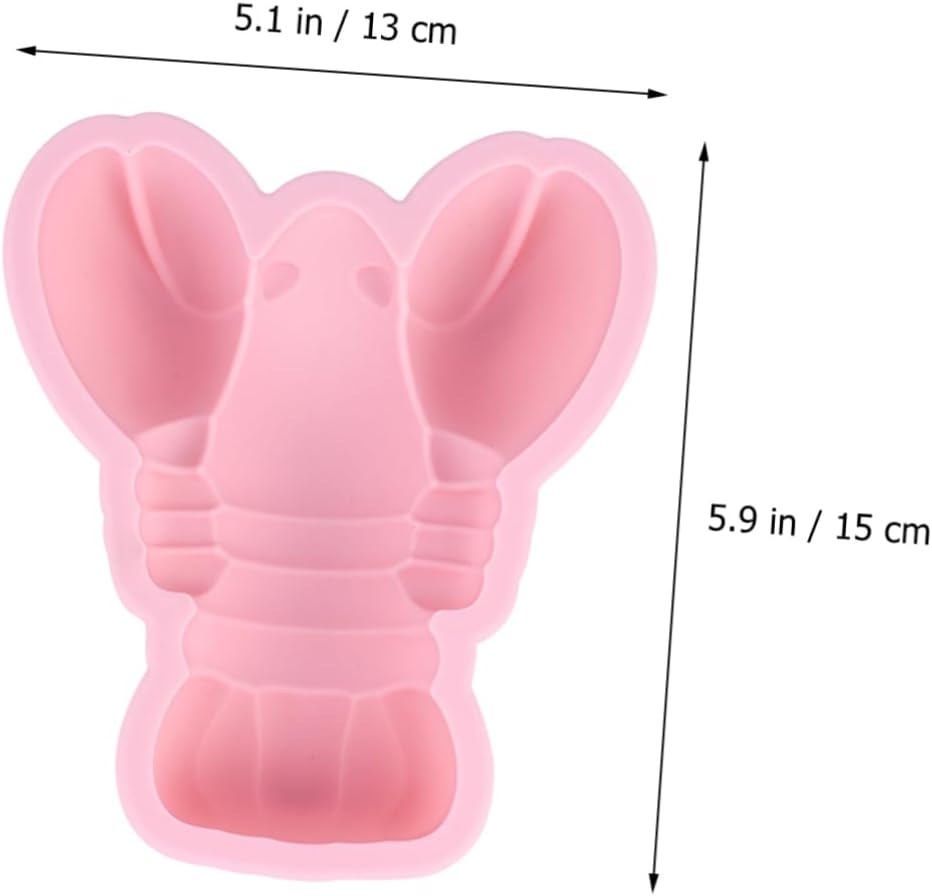 PRETYZOOM 2pcs Crayfish Tool Cake Molds Lobater Baking Molds Silicone Easy to Clean Chic Cake for