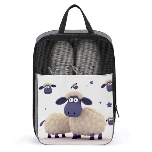 Organizador de zapatos con asa portátil y bolsa de almacenamiento higiénica