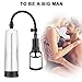 Vacuum Penis Pump, BOMBEX Manual Penis Enlarger for Male Erection & Enhancement, Sex Toys for Men,Penis Massage & Stimulation Device with Male Stroker Clear