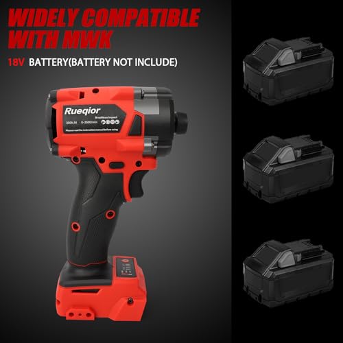 Image of 2953-20 Cordless Impact Driver for Milwaukee M18 Battery, Up to 220Ft-lbs(300N.m) Brushless 1 /4 inch Impact Driver, 3-Speed Lightweight Power Impact Drivers