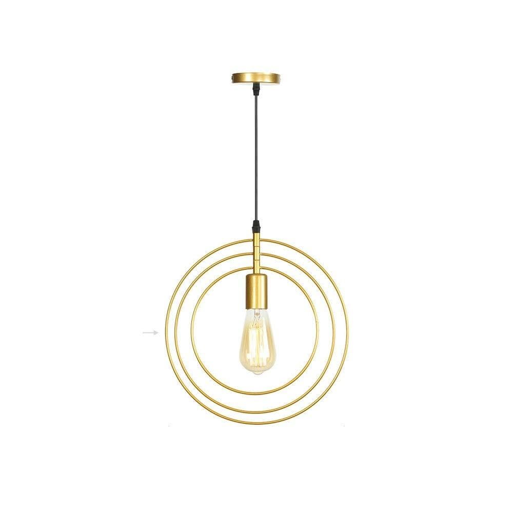 Lámpara de comedor dorada y moderna para iluminar una mesa de cocina nórdica 8