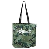 ALPHA INDUSTRIES ユニ アルファ ユニ ショッピングバッグ ショッピングバッグ (1パック), オリーブ迷彩, One Size, ウェスタン