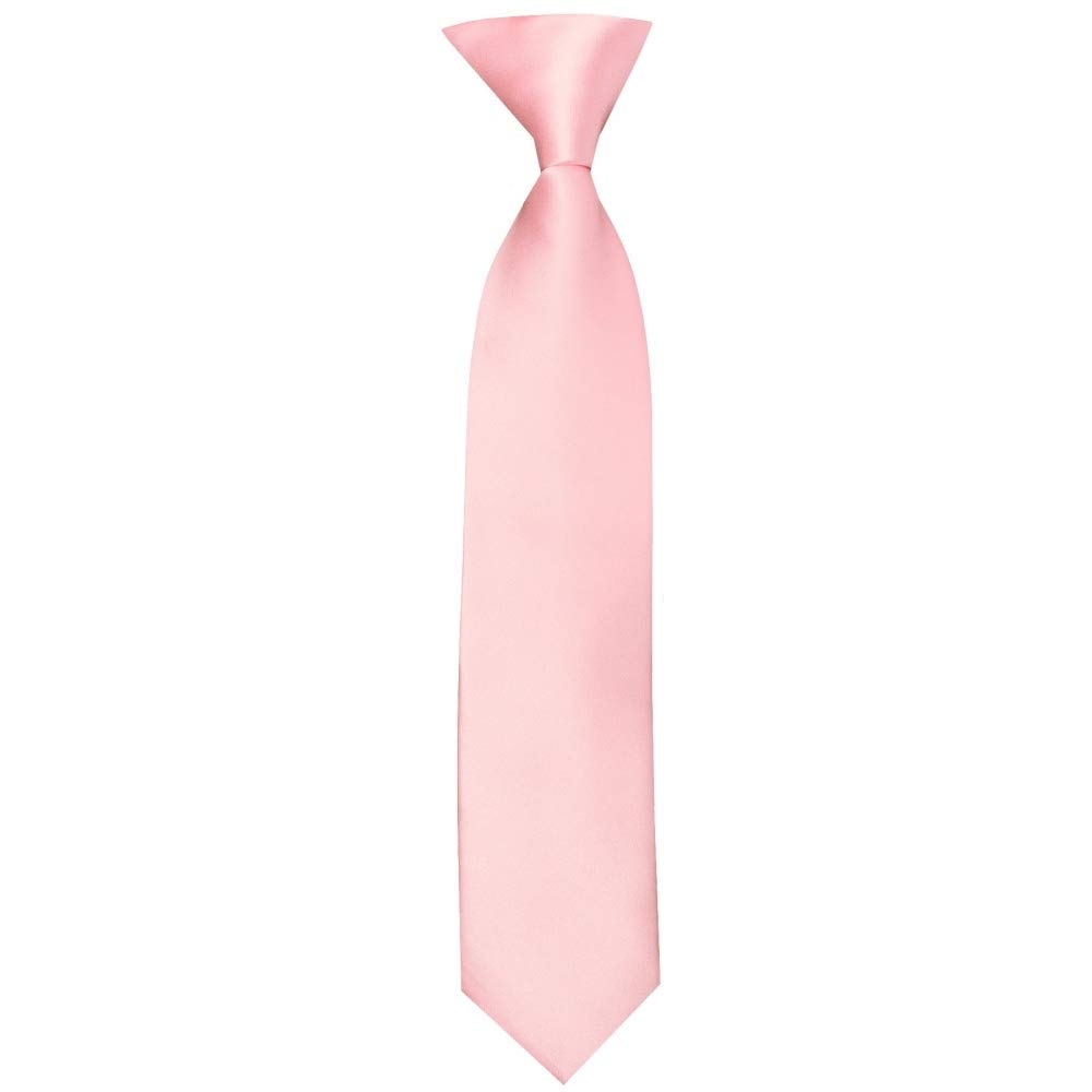 Ties R Us Boys Pink Pre Tied Blush Satin Tie Age 4-7