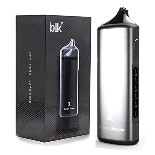 Vaporizador de hierbas secas, vaporizador portátil 2 en 1, batería de 2200 mAh, boquilla magnética, ajuste de 5 temperaturas, vapor puro y limpio (plateado)