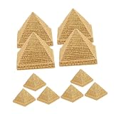 Mobestech 10 Piezas De Adornos De Modelo Piramidal Decoración Egipcia Escultura Piramidal Póster De Pirámides Egipcias Baratijas Y Estatuas Cristales De Pirámide De Egipto Figuras