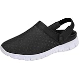 [Mishansha] サンダル メンズ レディース 2way メッシュ スリッパ 室内 ビーチ 職場 クロッグ サボ サンダル 通気性 滑り止め