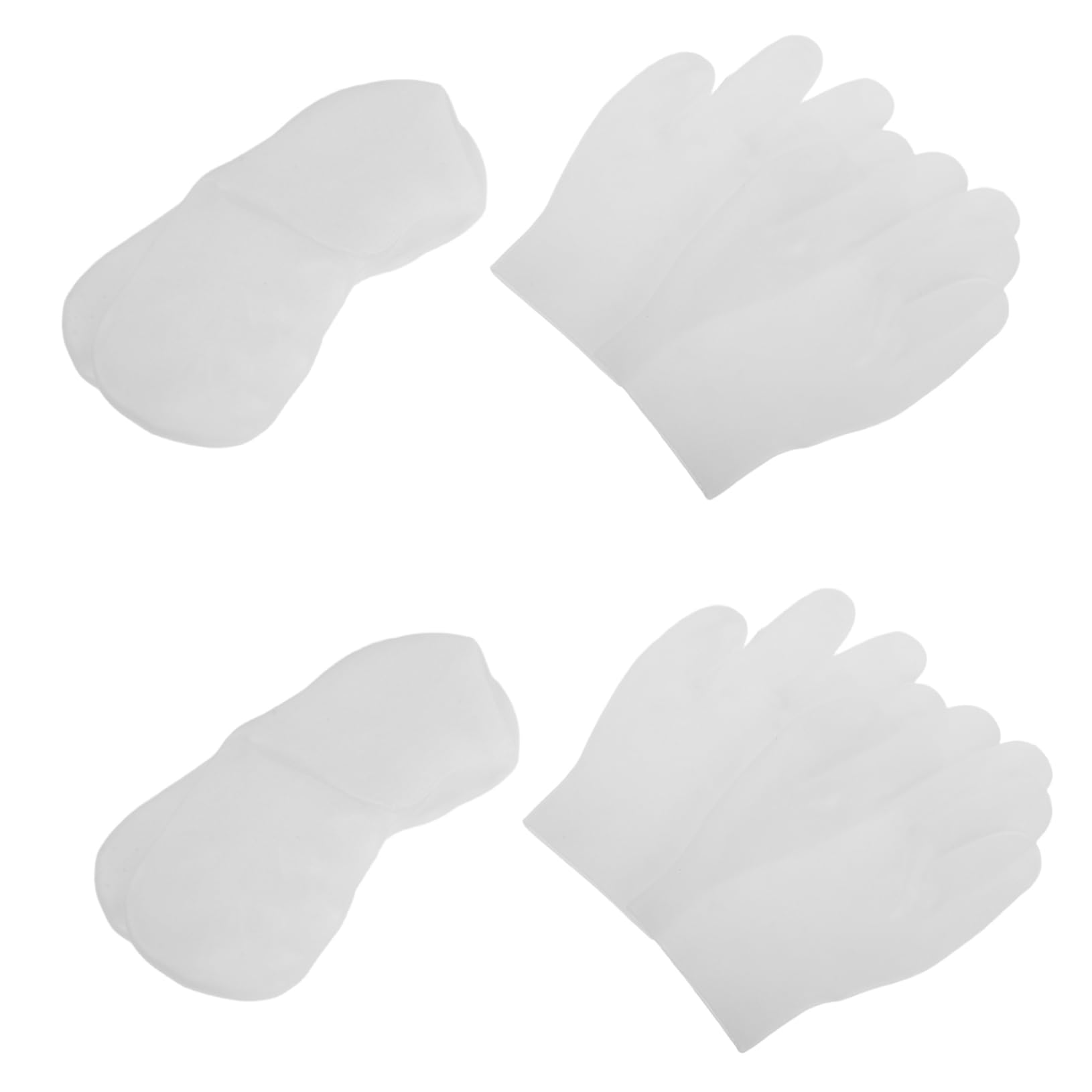 Gatuida 8 Piezas Calcetines y Guantes de Hidratantes Gel para Cuidado de Pies Secos y Agrietados Reutilizables para Mujeres y Protección para Piel Sensible y Actividades