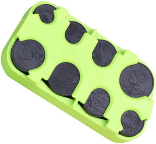 Miniatura 10 de Euro Coin Holder Case Money Storage Box Wallet Organizer (negro)