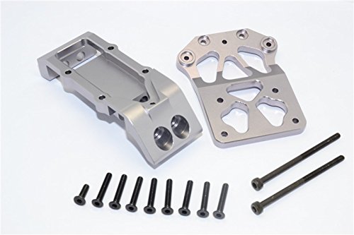 Axial Yeti XL Monster Buggy Upgrade Parts Aluminium Front Lower Arm Bulk - 2Pcs Set Gray Silver