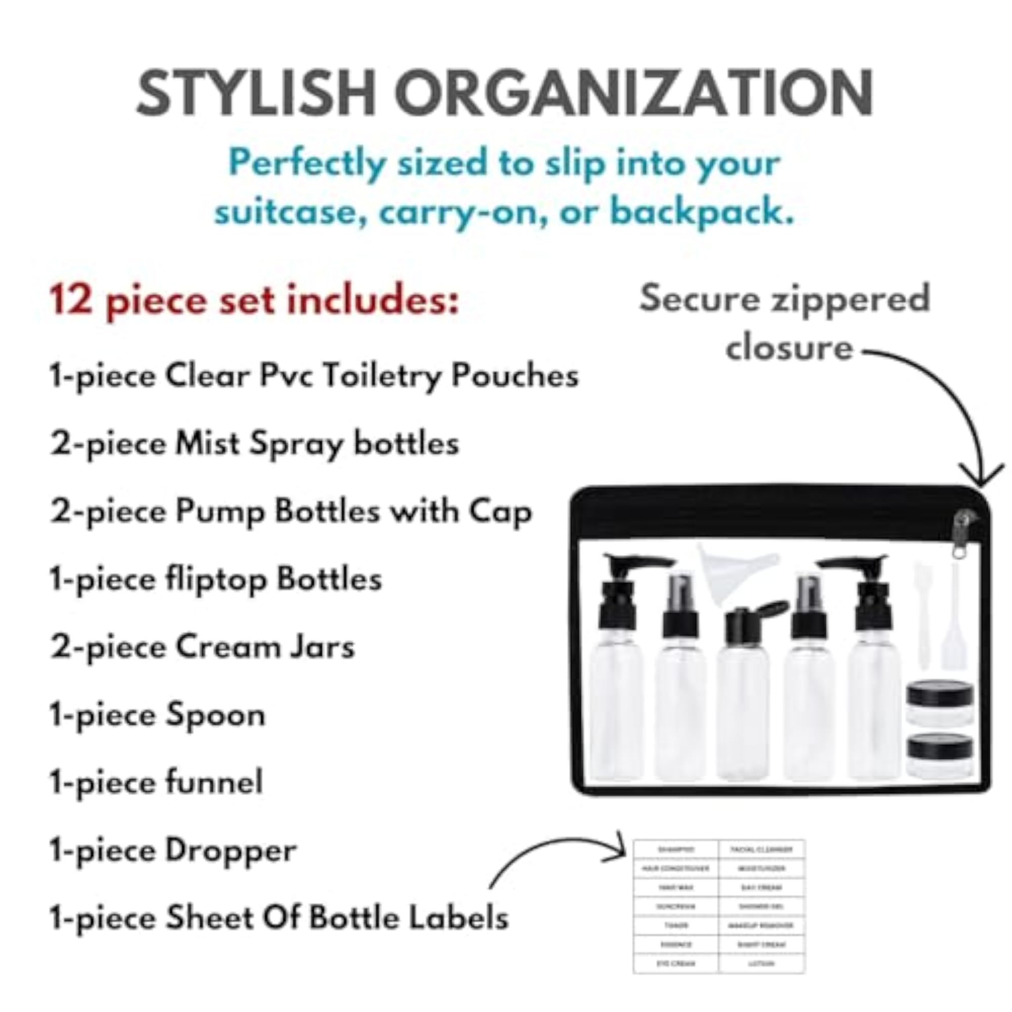Leak Proof Portable Toiletry Empty Sprayers