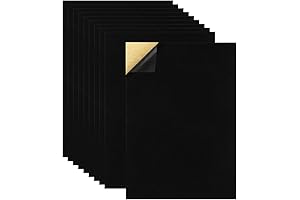 10 PCS Self Adhesive Black Felt Squares