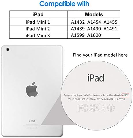 JETech Screen Protector for iPad mini 1 2 3 (Not mini 4/5/6), Tempered Glass Film, 1-Pack