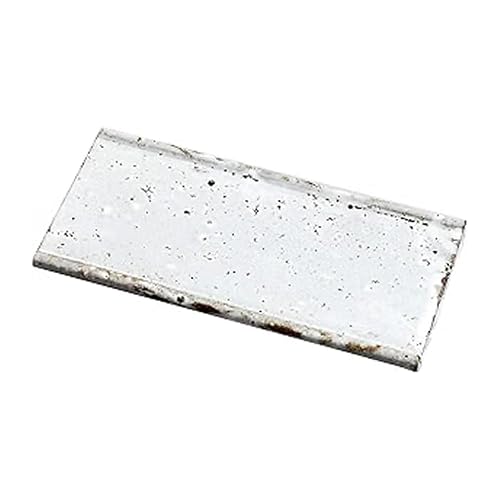 越前瓦器 ECHIZEN GAKI 瓦から生まれた器 単品 or 2枚セット or 3枚セット から選べる(106mm・212mm・312mm) [銀鼠、赤瓦、焼締、白釉の4色から選べる] (白釉, 単品(212mm))