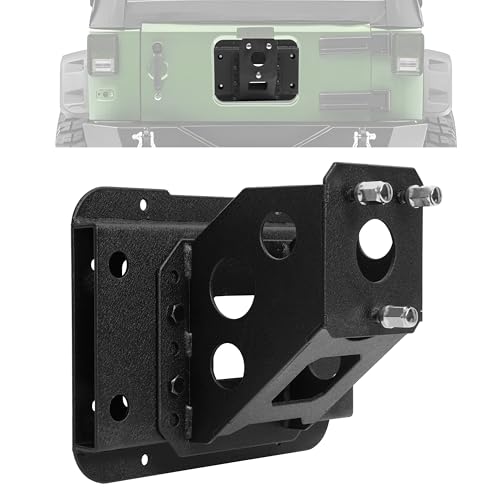 Gelacie Heavy Duty Spare Tire Carrier Up to 40 inches Spare Wheel Compatible with 2007-2018 Jeep