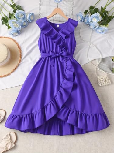 Image of PINK WINGS Girls Knee Length Cotton Dress
