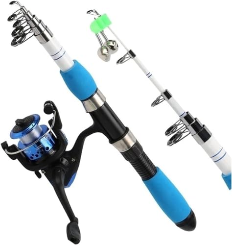 Canne à pêche polyvalente mer et eau douce avec moulinet spinning