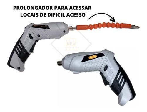 Mini Parafusadeira Sem Fio portátil Recarregavel 32 ponteiras + maleta com acessórios