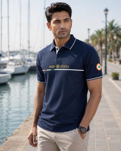 Image of WarriorWorld Men's Polo T-Shirt Cotton Fabric Casual & Sportswear Comfortable, Breathable