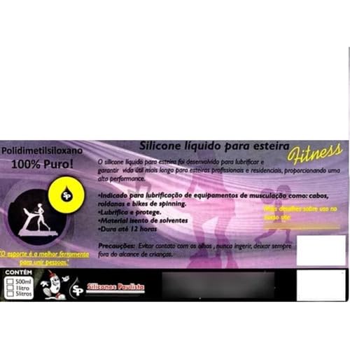 Silicone lubrificante Liquido 300 ml para Esteira Ergométrica Profissional Bicicleta Tira ruido Otim