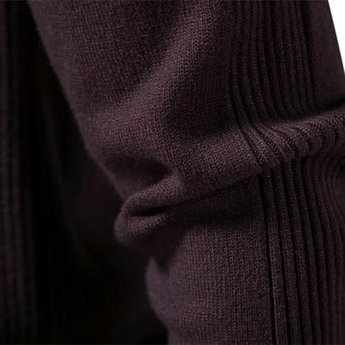 Winter Thickness Pullover Men O-Neck Solid Color Long Sleeve Warm Slim Sweaters Men's Sweater Male Clothing4