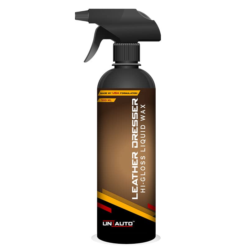 uniauto Leather Dresser Retain Natural Look | Leather Vinyl Rubber Cleaner | Leather Spray Cleaner & Dresser for Car(500ml)
