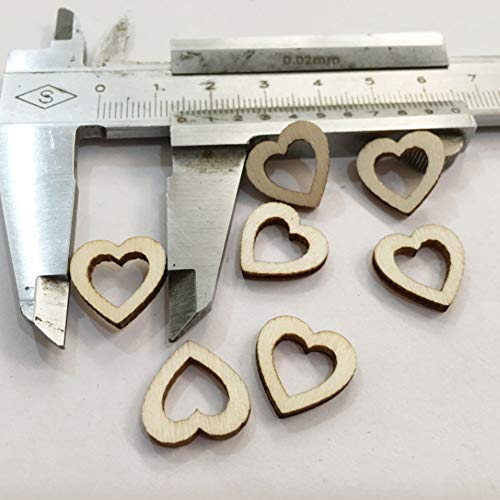 Heepdd HEEPDDE28NF4GT7P-11 200Pcs Hollow Heart Shape Wood Craft thumb #4