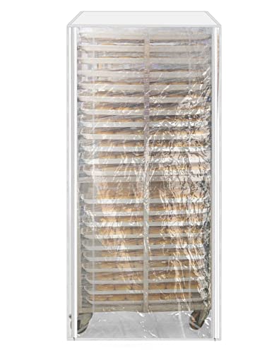 Housse pour porte-chignon 20 niveaux transparente et imperméable QWORK - 5