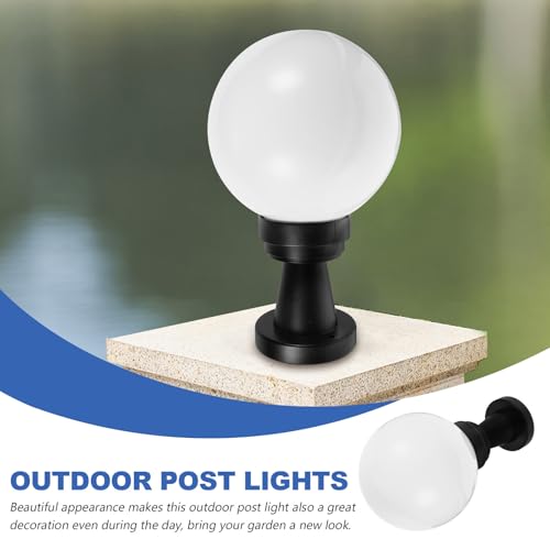 Éclairage de jardin sur clôture : lampe sphérique blanche extérieure sans éblouissement - 6
