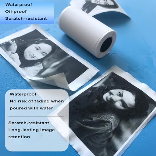 Image of 57x25mm Thermal Sticker Paper, 10 Rolls for Mini Thermal Printers - Colorful Self-Adhesive Labels, Compatible with Mini Printers & Label Makers, for DIY, Office, Kids' Cameras