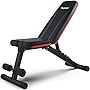 PASYOU Adjustable Weight Bench Full Body Workout Multi-Purpose Foldable Incline Decline Exercise Workout Bench for Home Gym