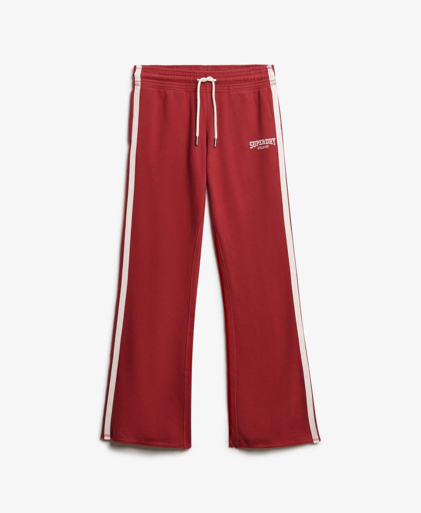 Superdry Damskie spodnie do biegania Athletic z paskami i z koronką