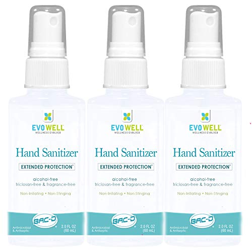Evowell Hand Sanitizer with Bacd, Antimicrobial, Antiseptic, Alcohol