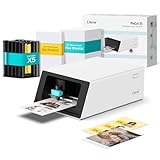 Liene PixCut S1 Inspire Kit - All-in-One Color Sticker Printer & Cutting Machine, Thermal Dye-Sublimation Photo Printer, 300 DPI, Color Label Maker with 180 Sheets (36 Photo + 144 Sticker Paper)