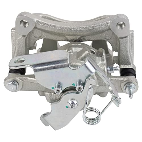 Image of TRQ Rear Brake Caliper Set Zinc Coated Brackets Hardware Compatible with 2015-2019 Ford Transit-150 Transit-250 Transit-350 Transit-350 HD