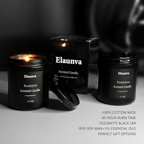 Elaunva Eucalyptus Scented Candle,7Oz thumb #1