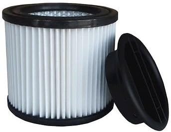 Stanley 08-2551 Cartridge Filter with Cap, Replacement Wet Dry Shop Vacuum Filter, Washable Wet/Dry Vacuum Filter, Compatible with SL18957P-5