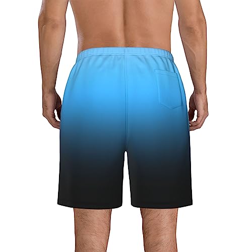 Distressed Firefighter Men's Board Shorts Beach Shorts Quick Dry Swim Shorts Swimsuit Trunks,Large White3